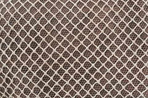 Abstarct background of fishing nets pattern. Lines patterns. Close up Stock Photos