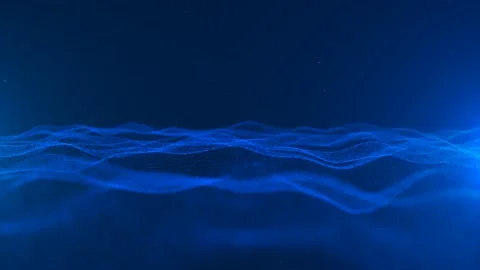 Abstarct blue waves background with blue lights 4K Stock Footage 239832805
