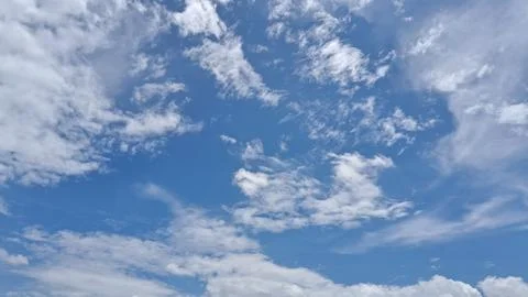 Abstarct cloud pattern,scratch clouds in the blue sky Stock Photos