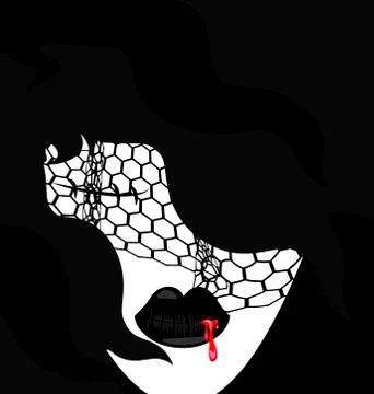 Abstarct gothic face Stock Illustration