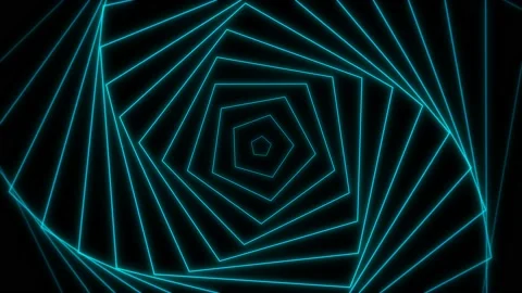 Abstarct lines octagon glow background  lights 4K Stock Footage 239998310