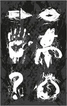 Abstarct vecor set Stock Illustration