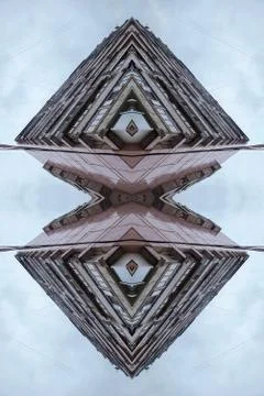 Abstrac background -  pattern of windows in modern apartment building Stock Photos