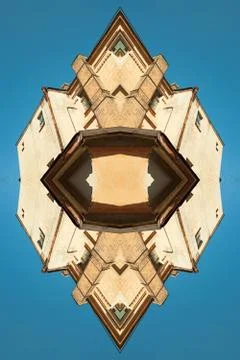 Abstrac background -  pattern of windows in old factory  building Stock Photos