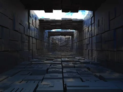 Abstrac building from boxes. 3d Abstrac building from boxes. 3d Copyright:... Stock Photos
