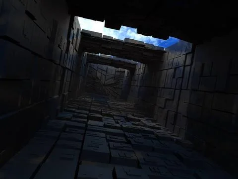 Abstrac building from boxes. 3d Abstrac building from boxes. 3d Copyright:... Fotos de archivo