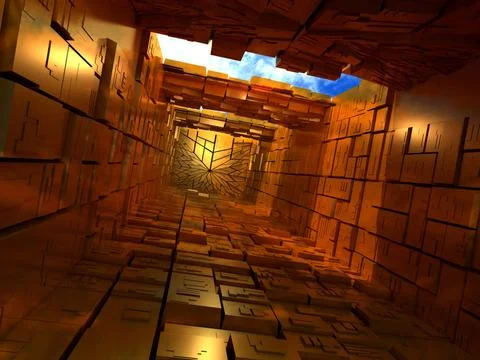 Abstrac building from boxes. 3d Abstrac building from boxes. 3d Copyright:... Fotos de archivo