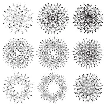 Abstrac floral repeating sample figure and line. Vector pattern Illustrazione stock