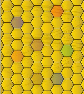 Abstrac honey com bacground Stock Illustration