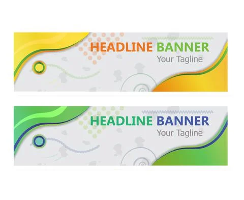 Abstrac modern banner Stock Illustration