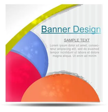 Abstrac simple banner Stock Illustration