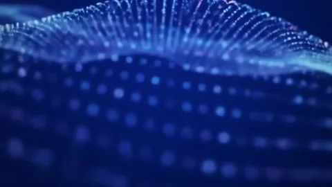 Abstrack 2Futuristic technology concept with a dynamic wave Video stock 314500130