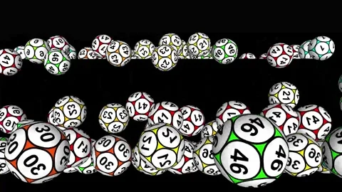 Abstrack 3d Lotery ball animation Stock Footage 242801072