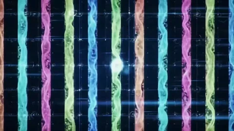 ABSTRACK 6Abstract digital background featuring cascading strings Video stock 314500477