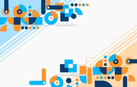 Abstrack-Blue-and-Orange-Background 库存插图