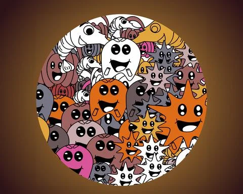 Abstrack doodle Stock-Illustration