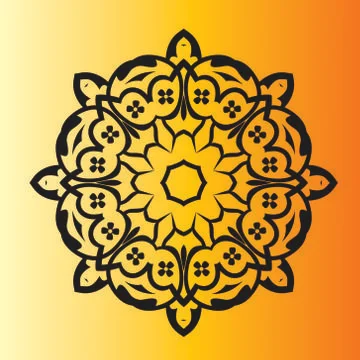 Abstrack flowers mandala Stock Illustration