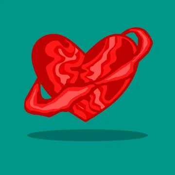 Abstrack love vector illustration Stock Illustration