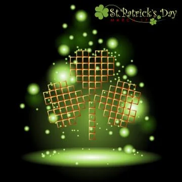 Abstrackt of St.Patrick's Day. Stock Illustration