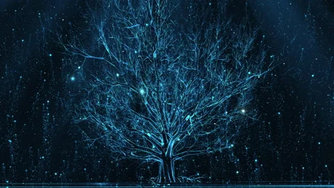 Abstrackt tree in the space 스톡 동영상 196484109