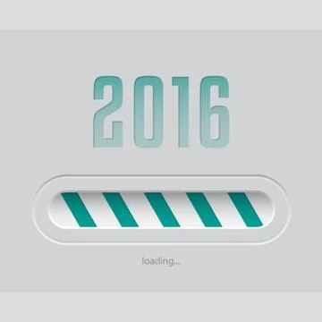 Abstract 2016 loading screen Illustrazione stock
