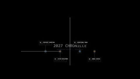 Abstract 2027 Documentary Timeline Overlay Seamles Stock Footage 346205214