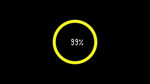 Abstract 25% number percent circle loading pie chart circle modern design. Stock Footage 336977597