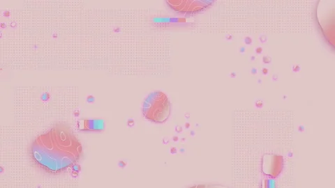 Abstract 2D animation of liquid shapes scaling up rapidly Stock Footage 160686041