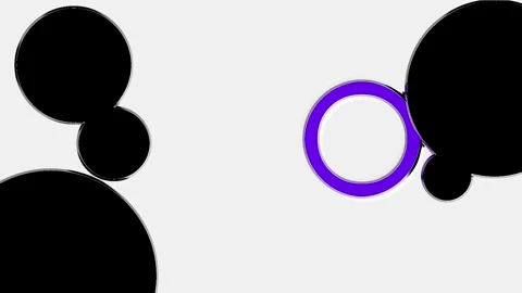 Abstract 2D background of geometric shapes with transparent plastic effect Stock Footage 254363001