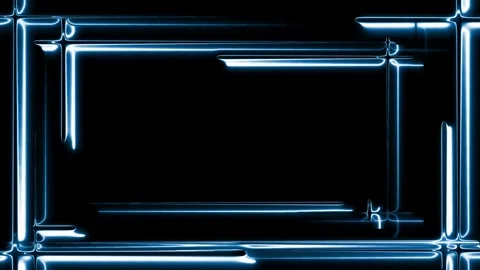 Abstract 2d flat animation with many glowing neon lines Stock-Footage 278267562