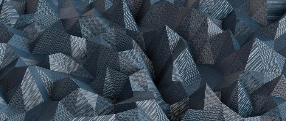 Abstract 2d illustration of a bumpy surface shaped like a triangle Illustrazione stock