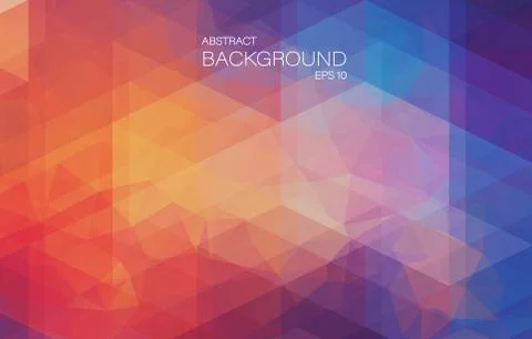 Abstract 2D mosaic background with triangle shapes Stock Illustration