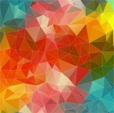 Abstract 2D mosaic triangle background Stock Illustration