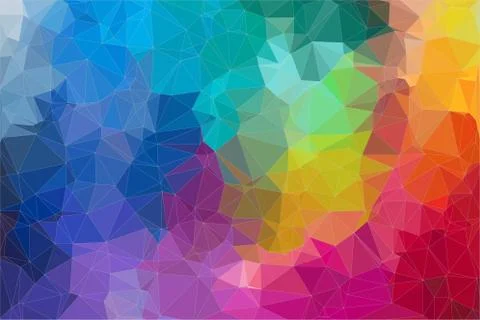 Abstract 2D mosaic triangle background Stock Illustration