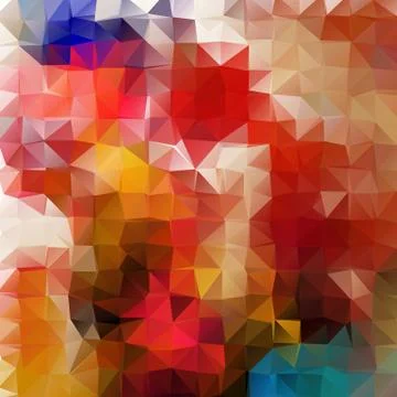 Abstract 2D mosaic triangle geometric background Stock Illustration