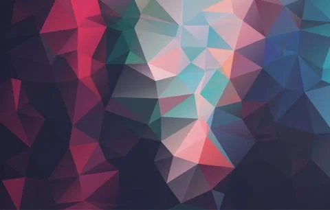 Abstract 2D triangle background, vector Stock Illustration