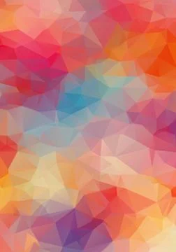 Abstract 2D triangle colorful background Stock Illustration