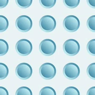 Abstract 2D white circles background pattern. Vector illustration Illustrazione stock