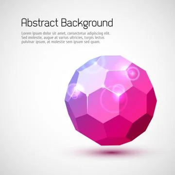 Abstract 3-dimensional background Stock Illustration