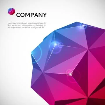 Abstract 3-dimensional background Illustrazione stock