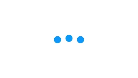 Abstract 3 loading dots looping progress icon animation. 3 blue dots loadin.. Stock-Footage 333168210
