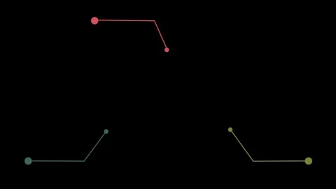 Abstract 3 step venn diagram with callout symbol animation. Diagram and cal.. Stock Footage 340179398