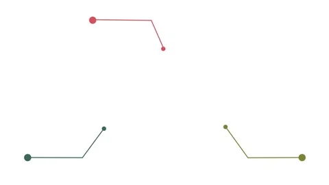 Abstract 3 step venn diagram with callout symbol animation. Diagram and cal.. 스톡 동영상 340595746