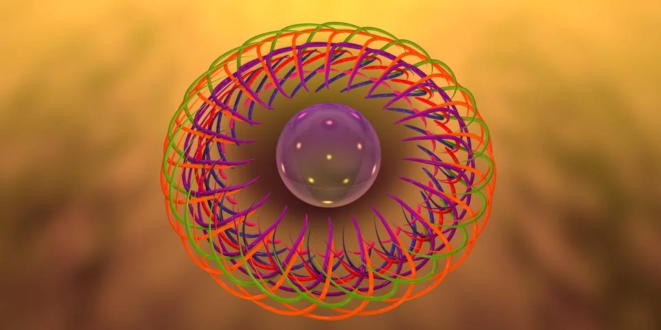 Abstract 3D . 3d illustration Stock Illustration