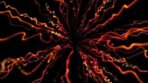 Abstract 3d animated background jellyfish Video stock 34605179