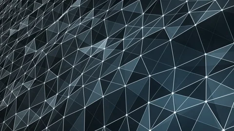 Abstract 3D animated background motion transformation white dots lines Stock Footage 246732025