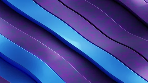 An abstract 3d animation with blue and purple lines Stock Footage 272419782