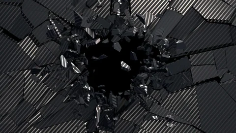 Abstract 3D Animation of Cracked Surface Stock Footage 98483862