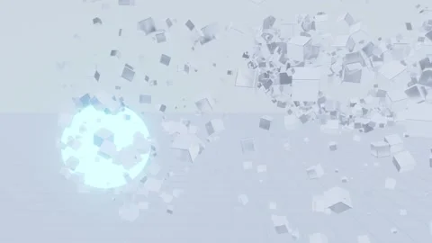 An abstract 3d animation with cubes Stock-Footage 241076643