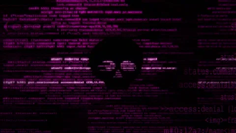 Abstract 3d animation of digital data streams and glowing code lines Stock Footage 347558178